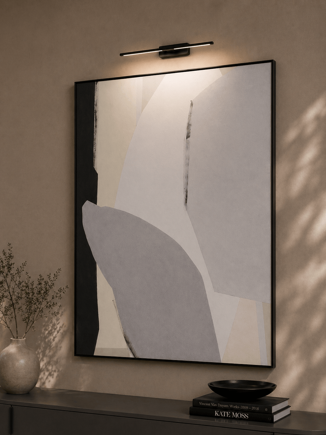 Grey Fossil Wall Art