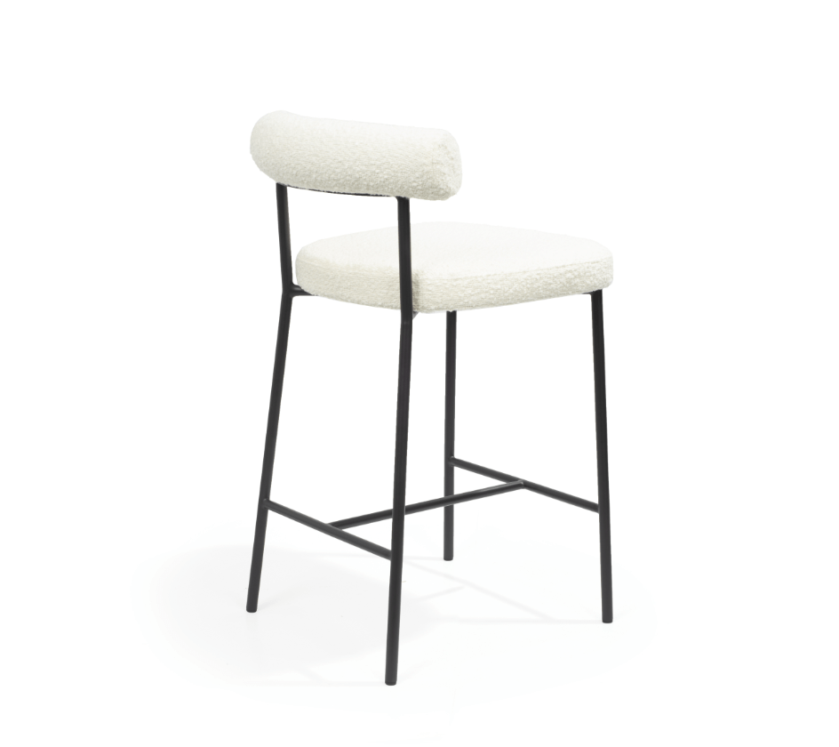 Alita Stool - Chex Bouclé Polar
