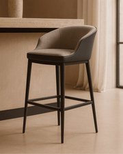 Joplin Bar Stool - Lisbon Grey & Quartz Grey