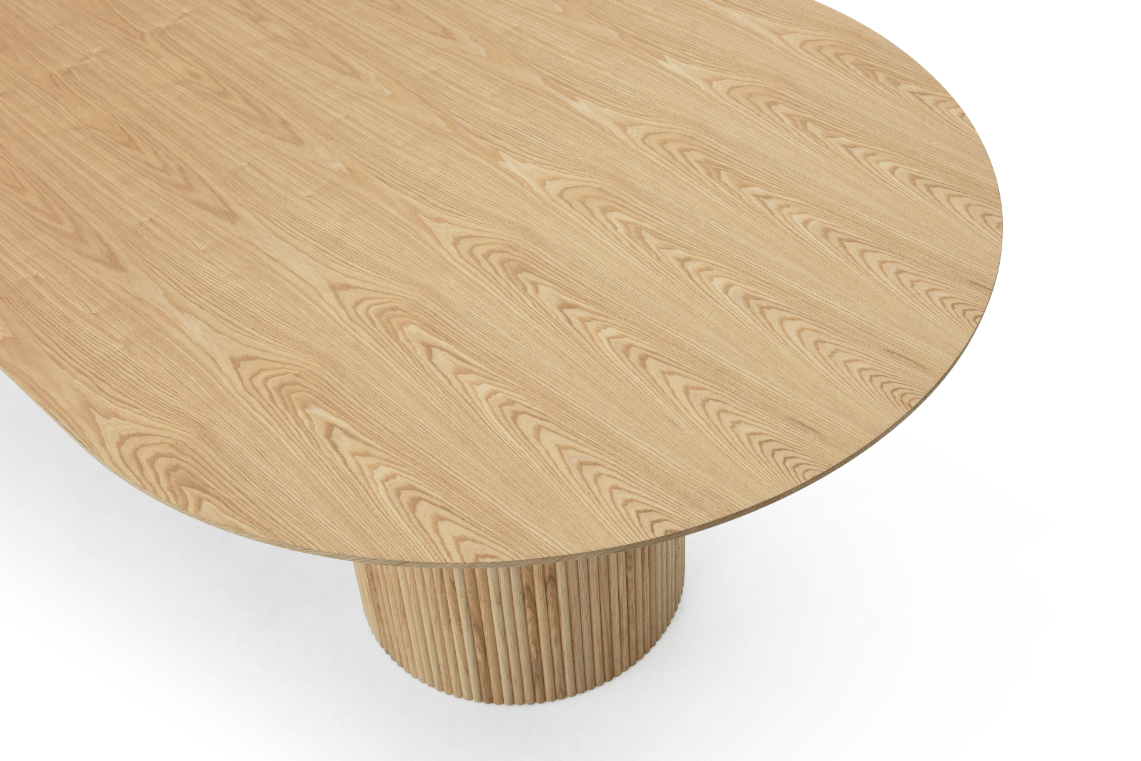 Lantine 240 Dining Table - Pill Shaped - Ash Oak