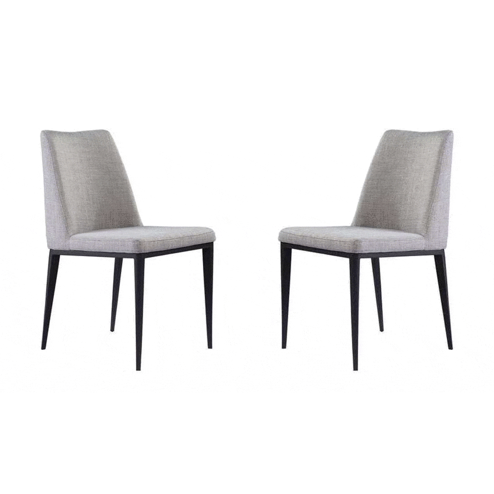 Medici Dining Chair - Set of 2 - Cool Grey