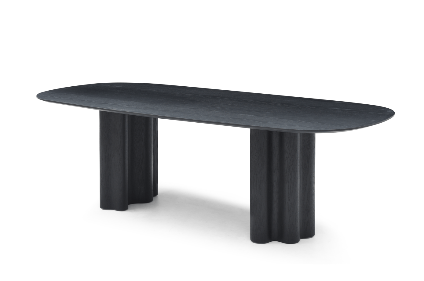 Moon Dining Table 240 - Black Oak