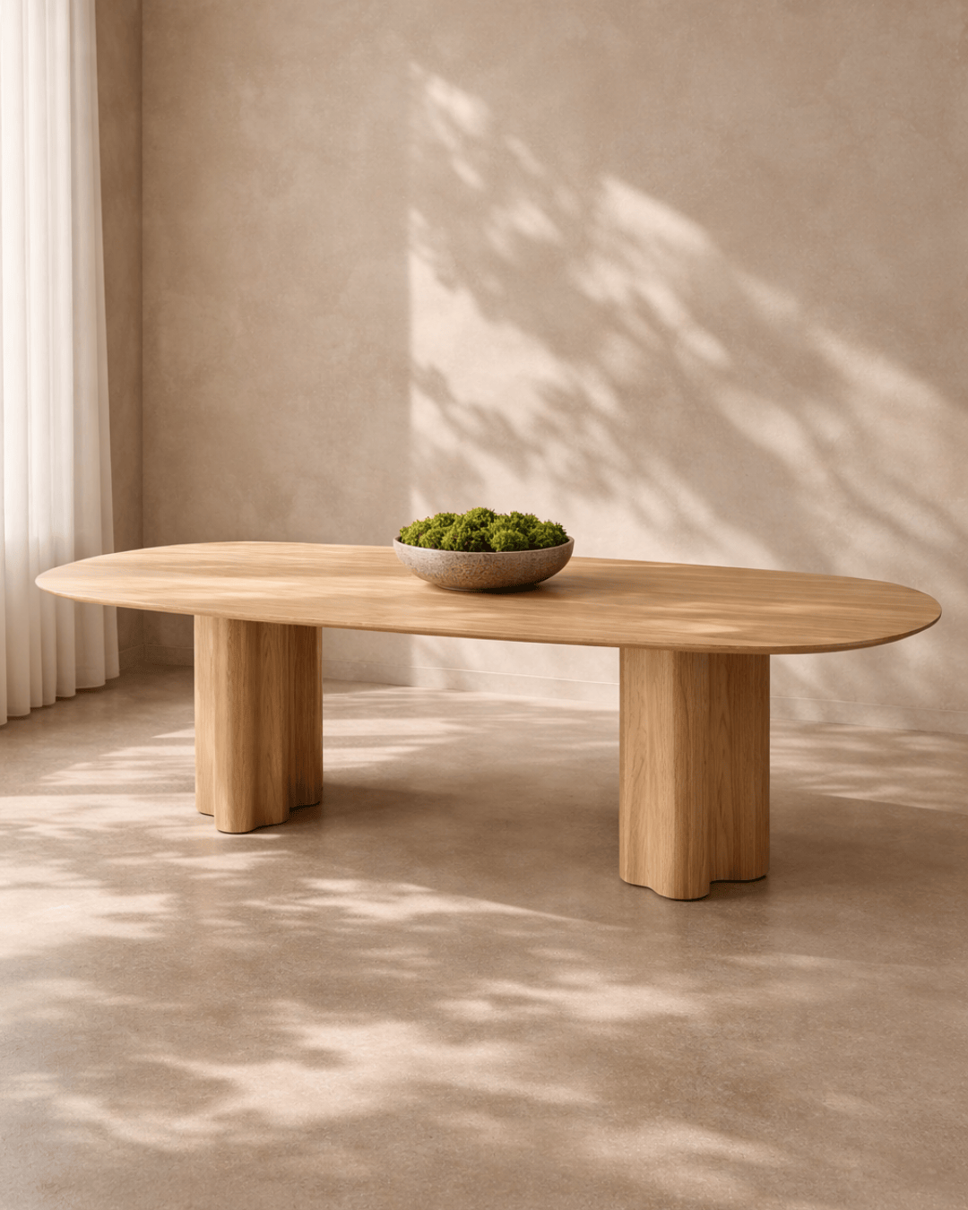 Tommy Franks Moon Dining Table 240 - Light Oak