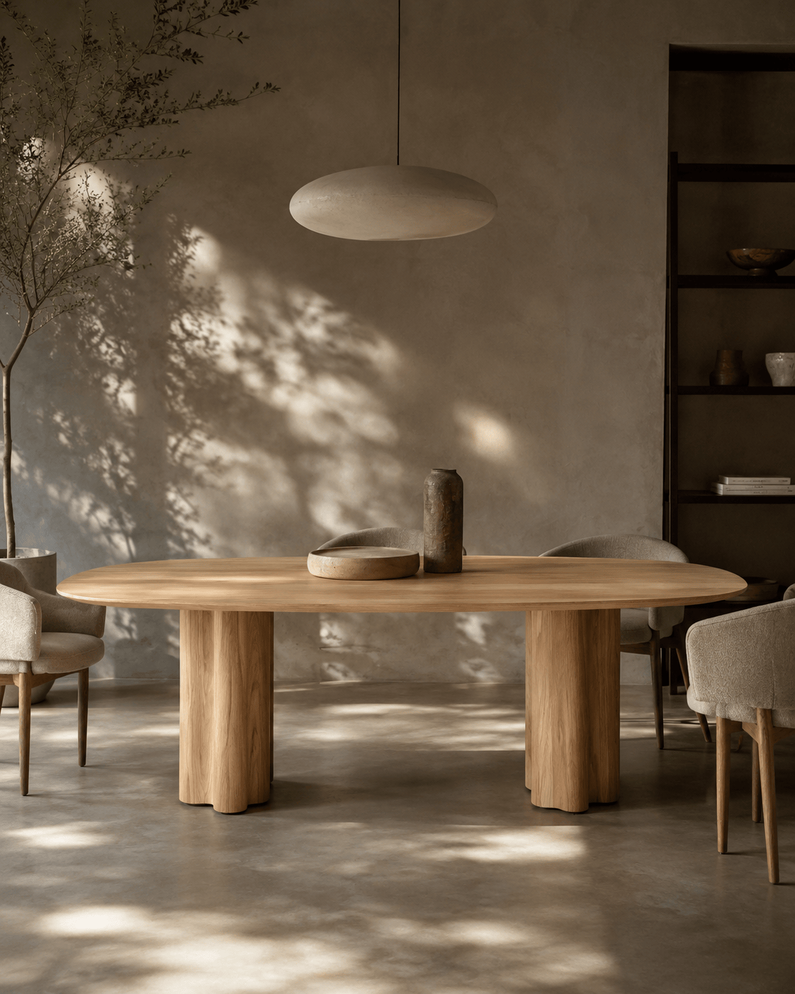 Tommy Franks Moon Dining Table 240 - Light Oak
