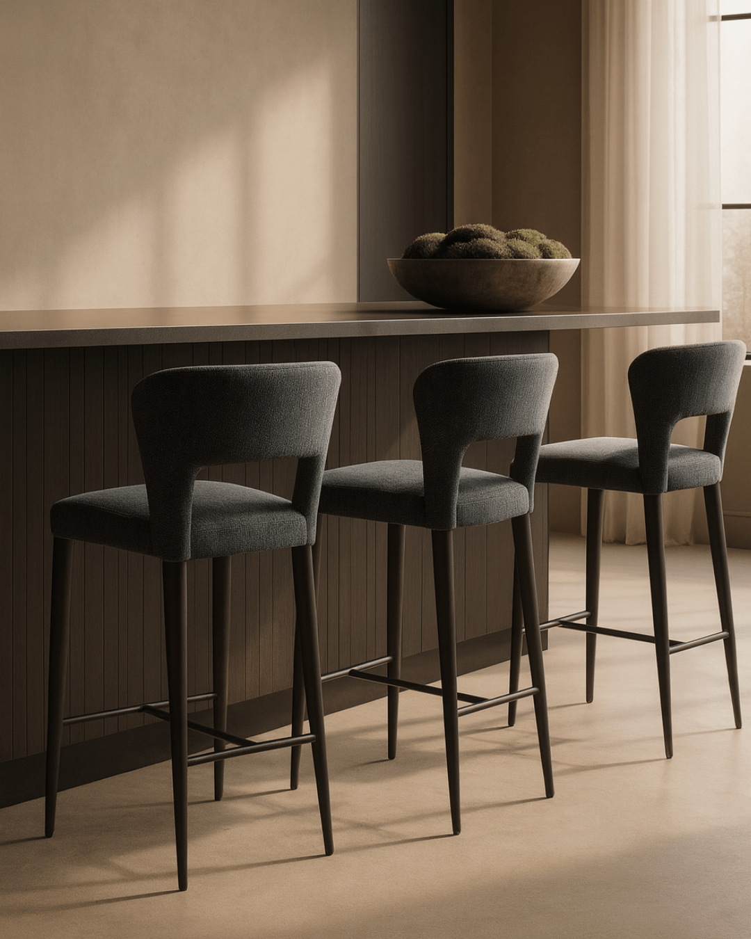 Pari II Bar Stool - London Steel