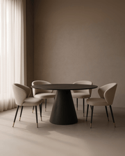 Tommy Franks Tavamo 135 Dining Table - Black Oak