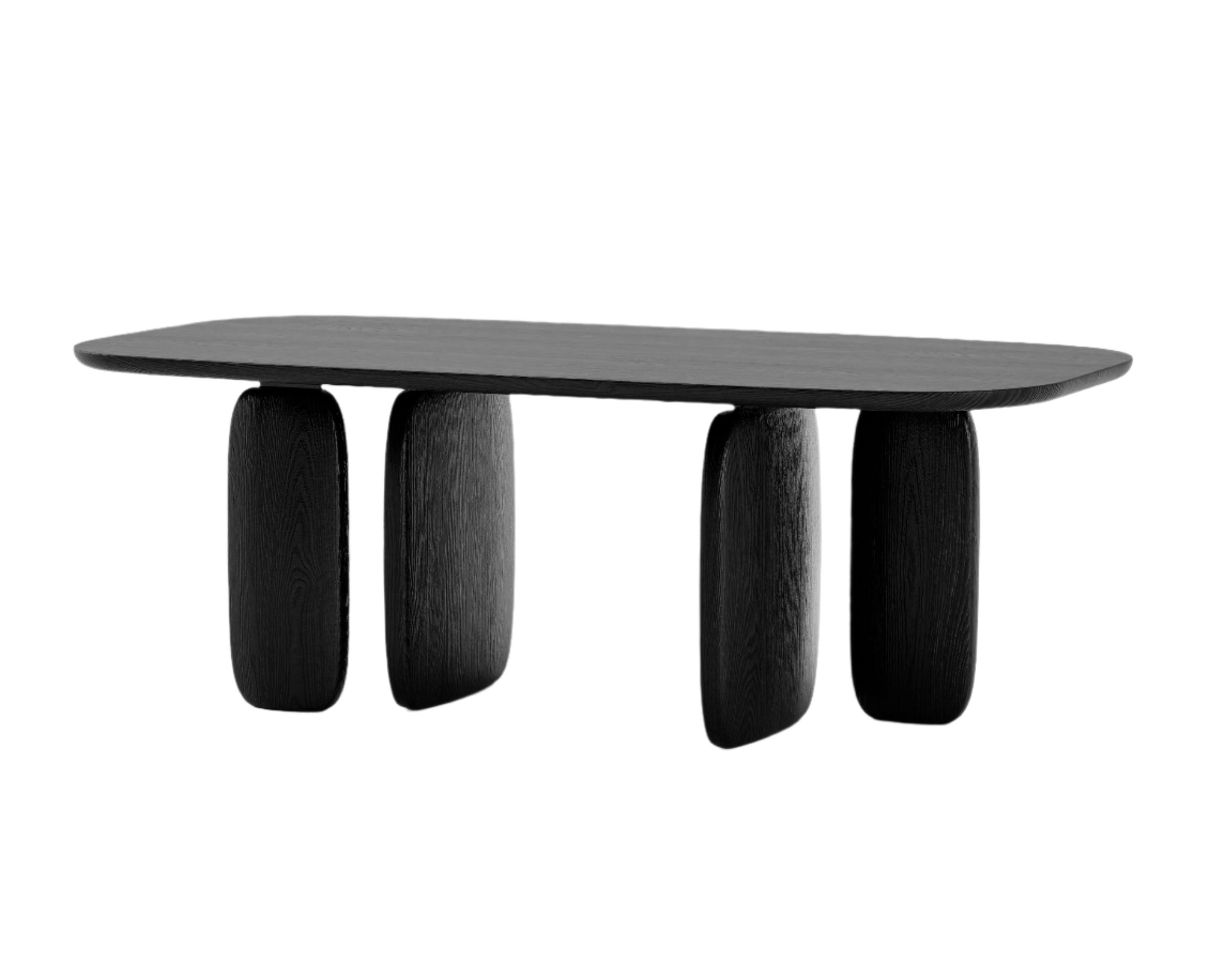 Underline 210 Dining Table - Black Oak