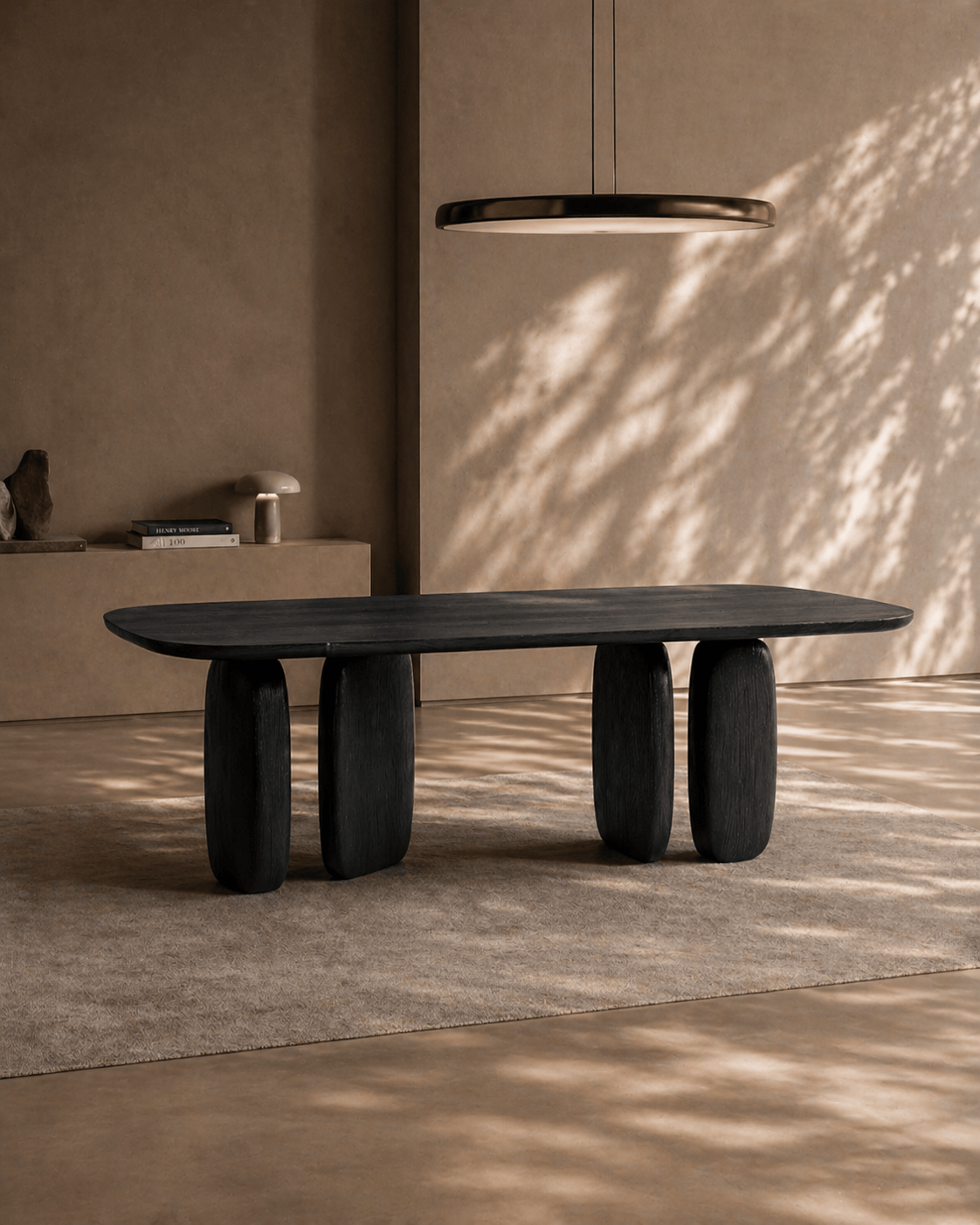 Underline 210 Dining Table - Black Oak