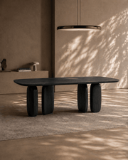 Underline 210 Dining Table - Black Oak