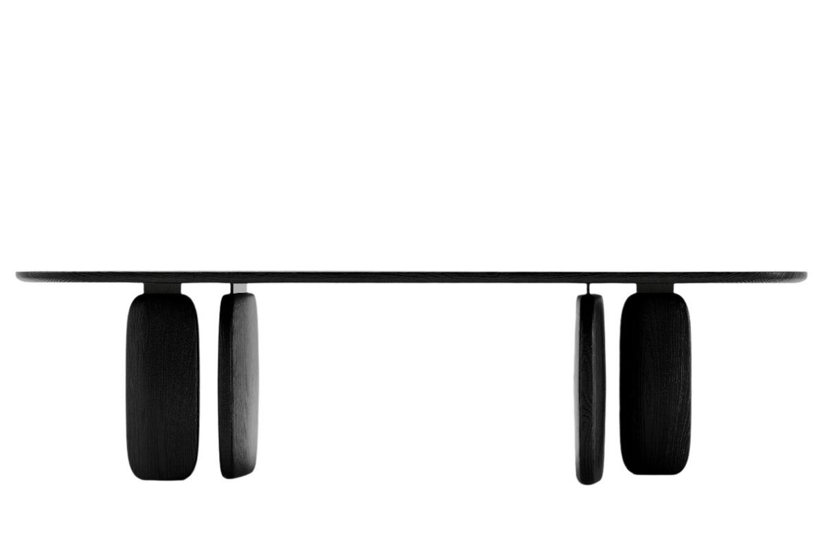 Underline 280 Dining Table - Black Oak