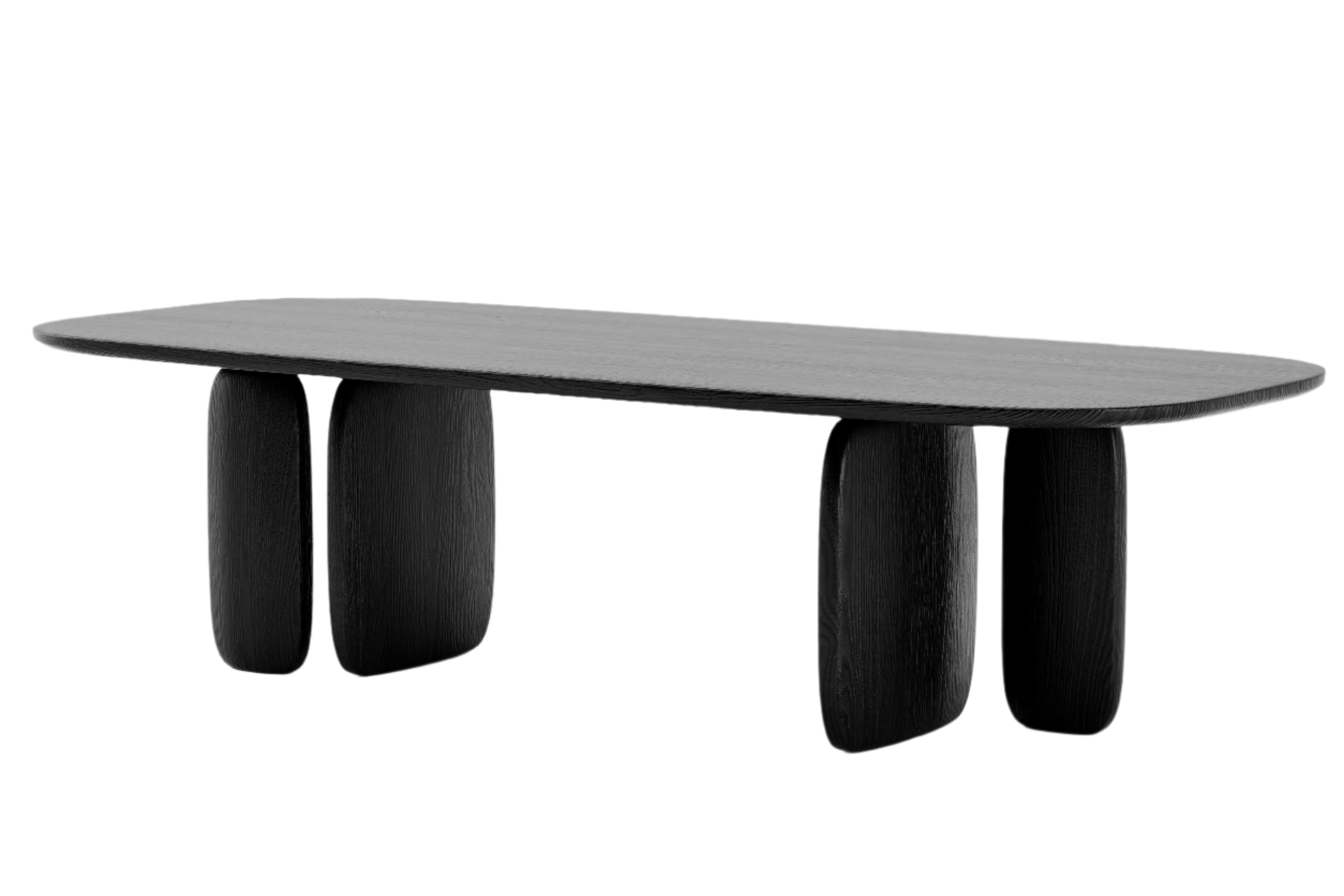 Underline 280 Dining Table - Black Oak