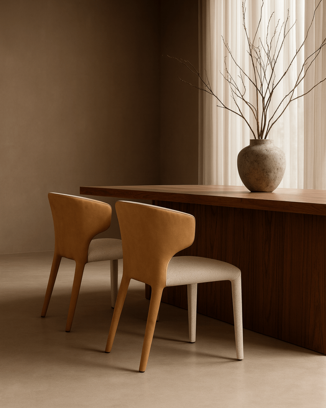 Tommy Franks Vela Dining Chair - Avery Cream & Honey