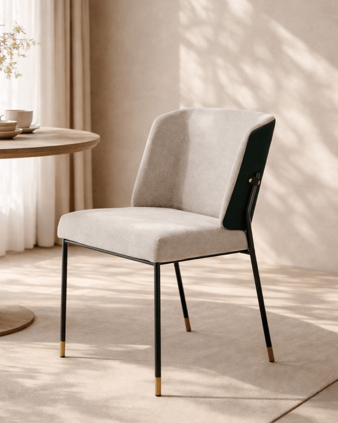 Victor Dining Chair - Enzimi Cream - Set of 2