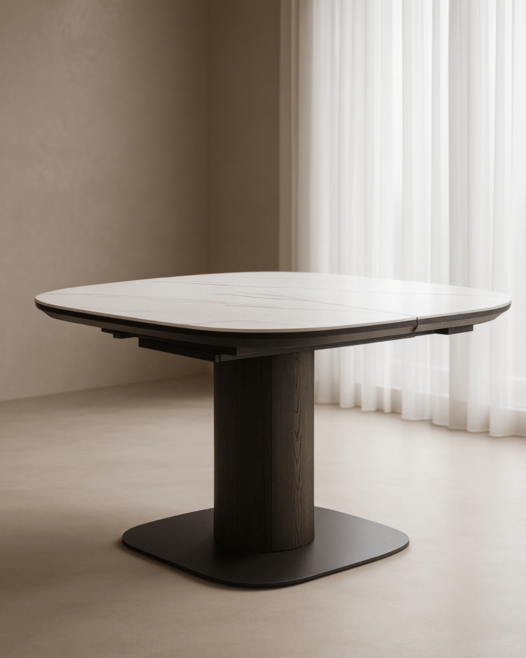 Vita Extension Table - White Ceramic