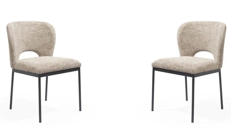 Wolfie Dining Chair - Set of 2 -Taupe