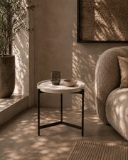 Ivery Side Table - Light Grey