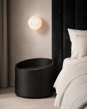 Tommy Franks Amond Bedside - Smoke Oak