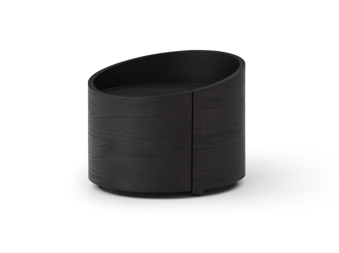 Tommy Franks Amond Bedside - Smoke Oak