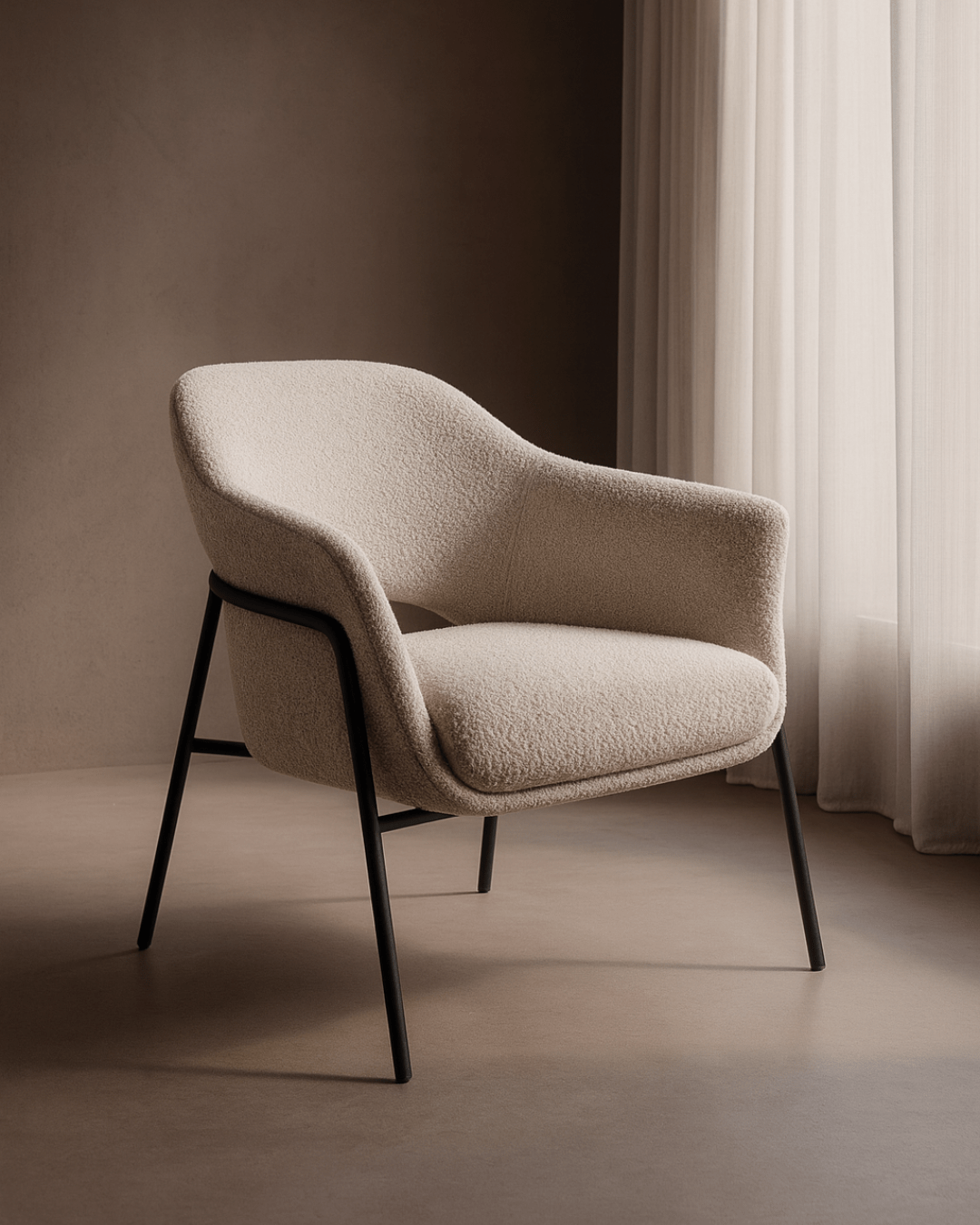 Arteta Accent Chair - Steam Boucle