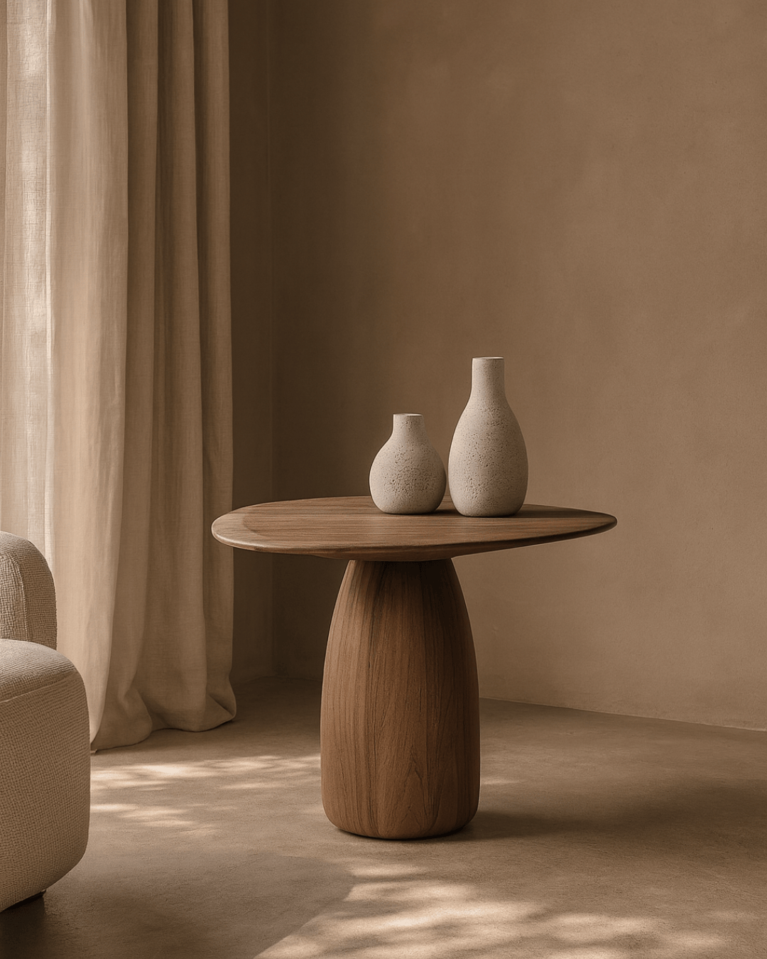 Basilca Side Table - Walnut