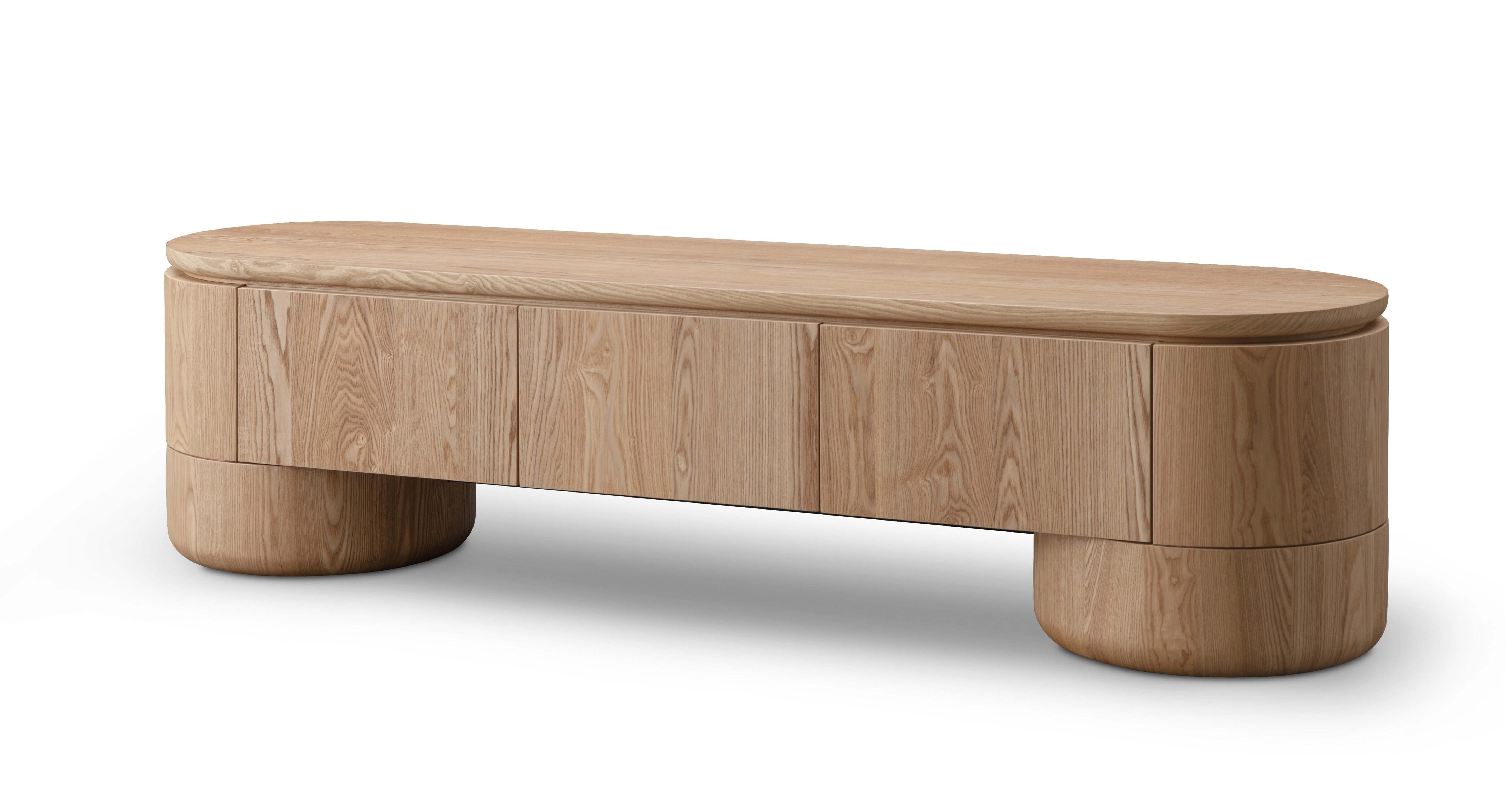 Berwick TV Unit - Ash Oak