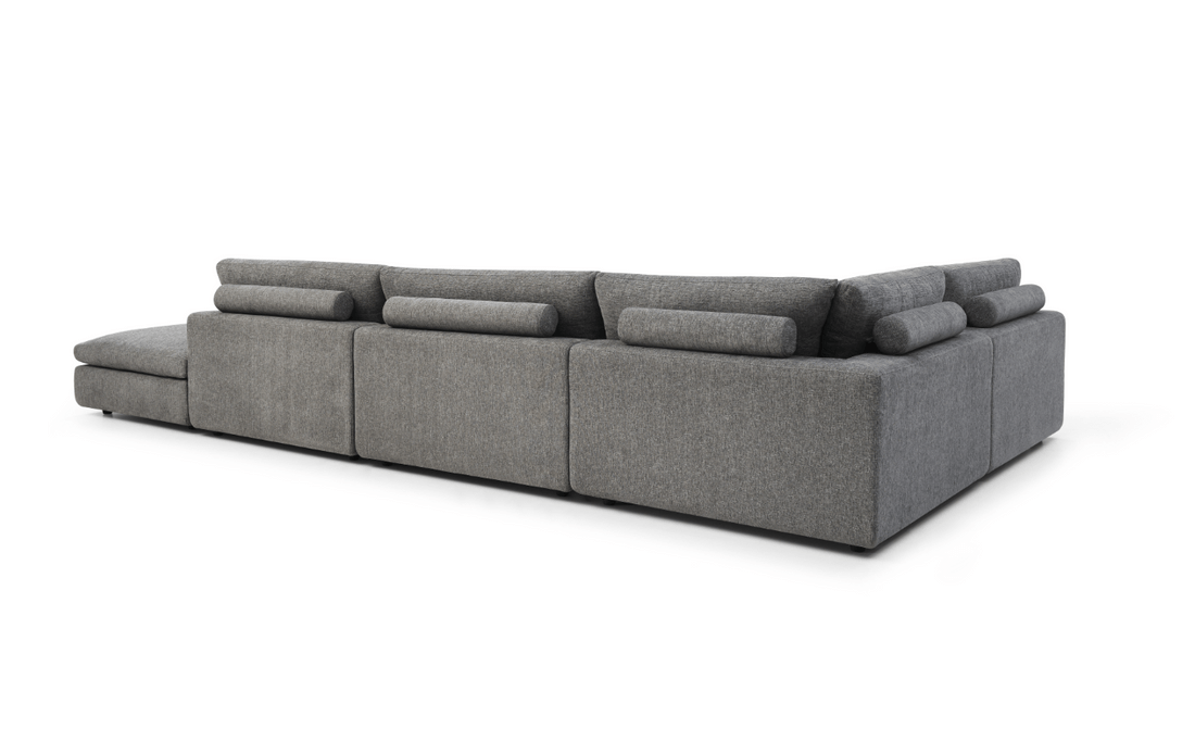 Blanco 5 Piece Modular Sofa - Charcoal