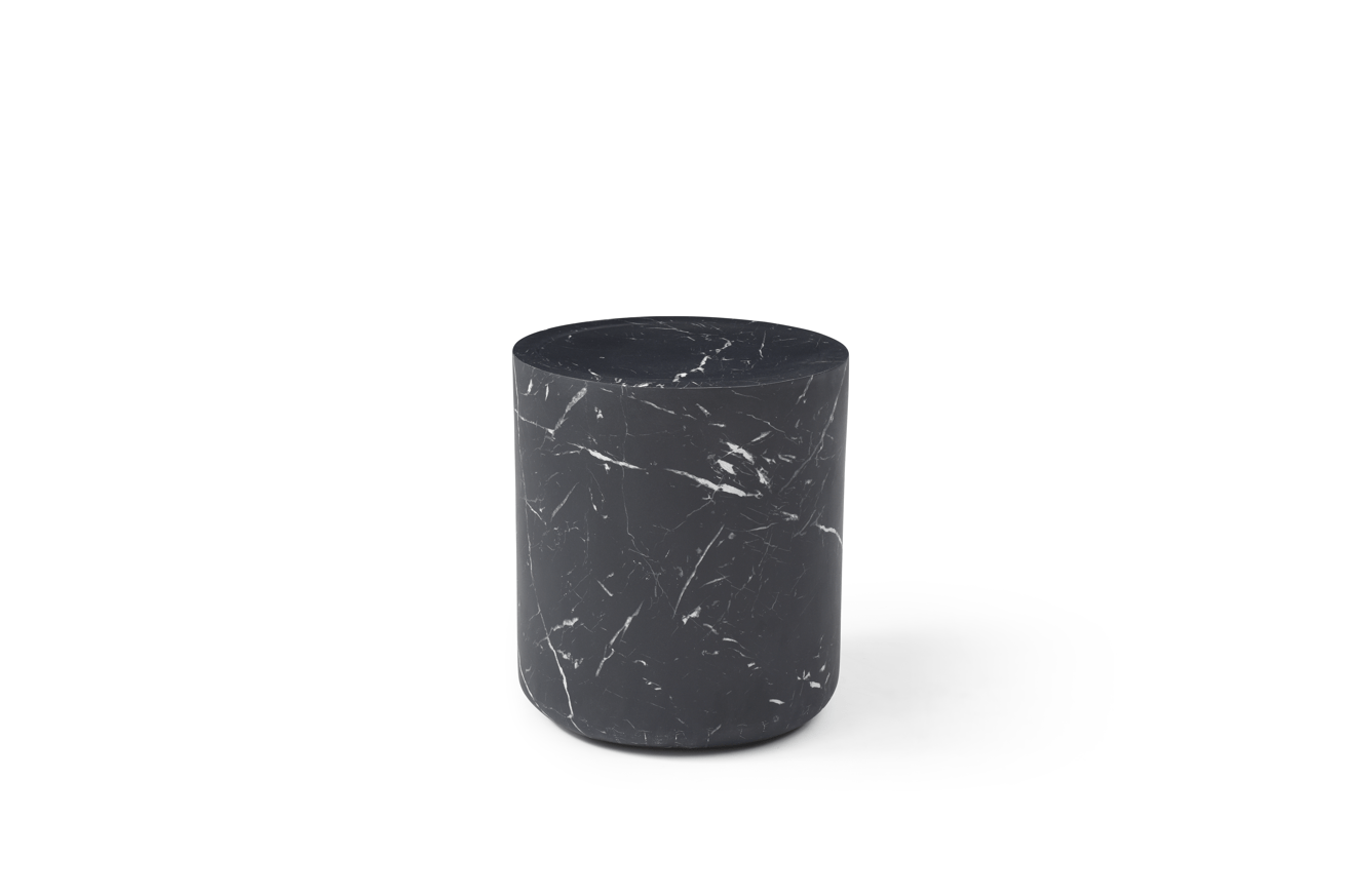 Ciladro Side Table - Faux Black Marble