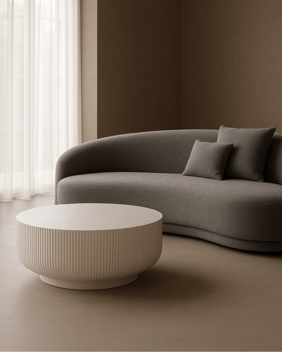 Cove 4-Seater Sofa - Grey Bouclé