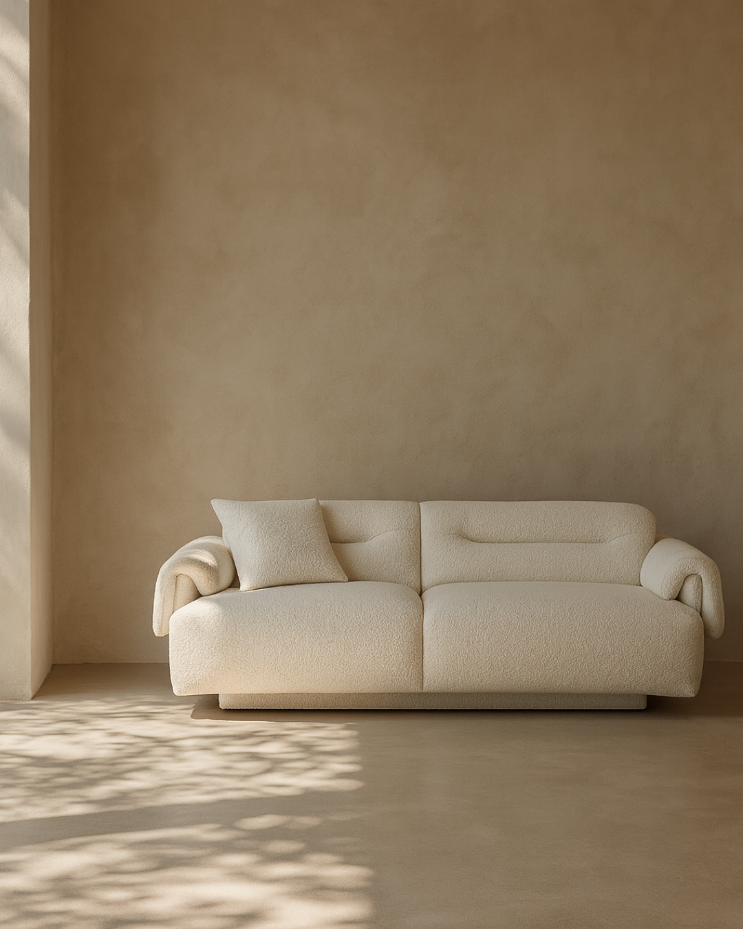 Frankie 3-Seater Sofa - Chex Polar Bouclé