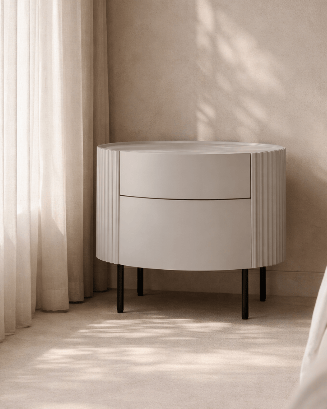 Tommy Franks Lantine Bedside - Light Grey