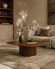 Tommy Franks Lantine Coffee Table - Walnut & Brass