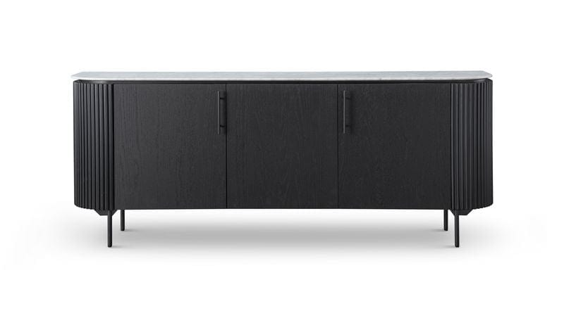 Lantine Marble Buffet - Black Oak