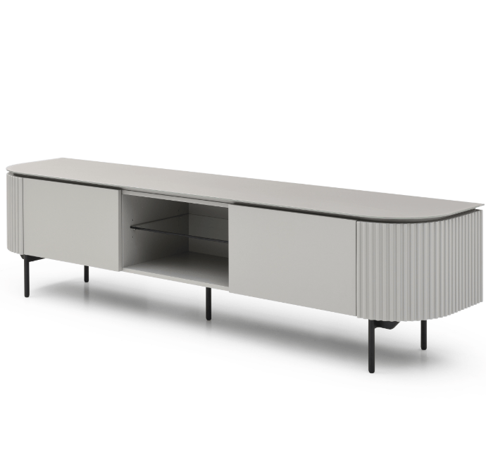 Lantine TV Unit - Matte Light Grey