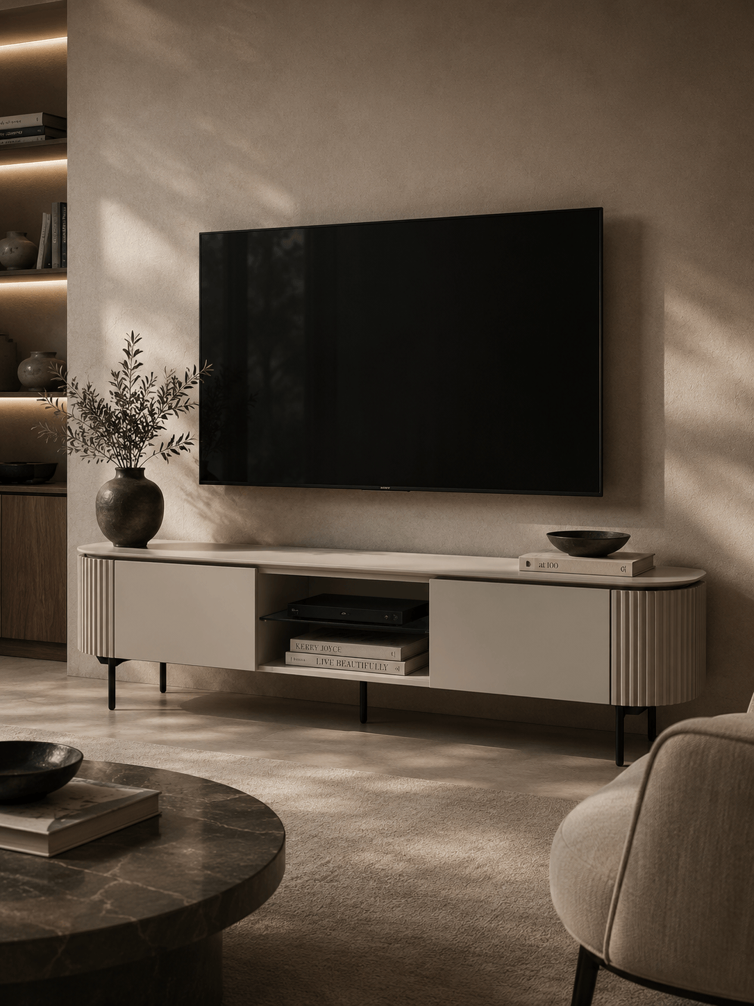 Lantine TV Unit - Beige