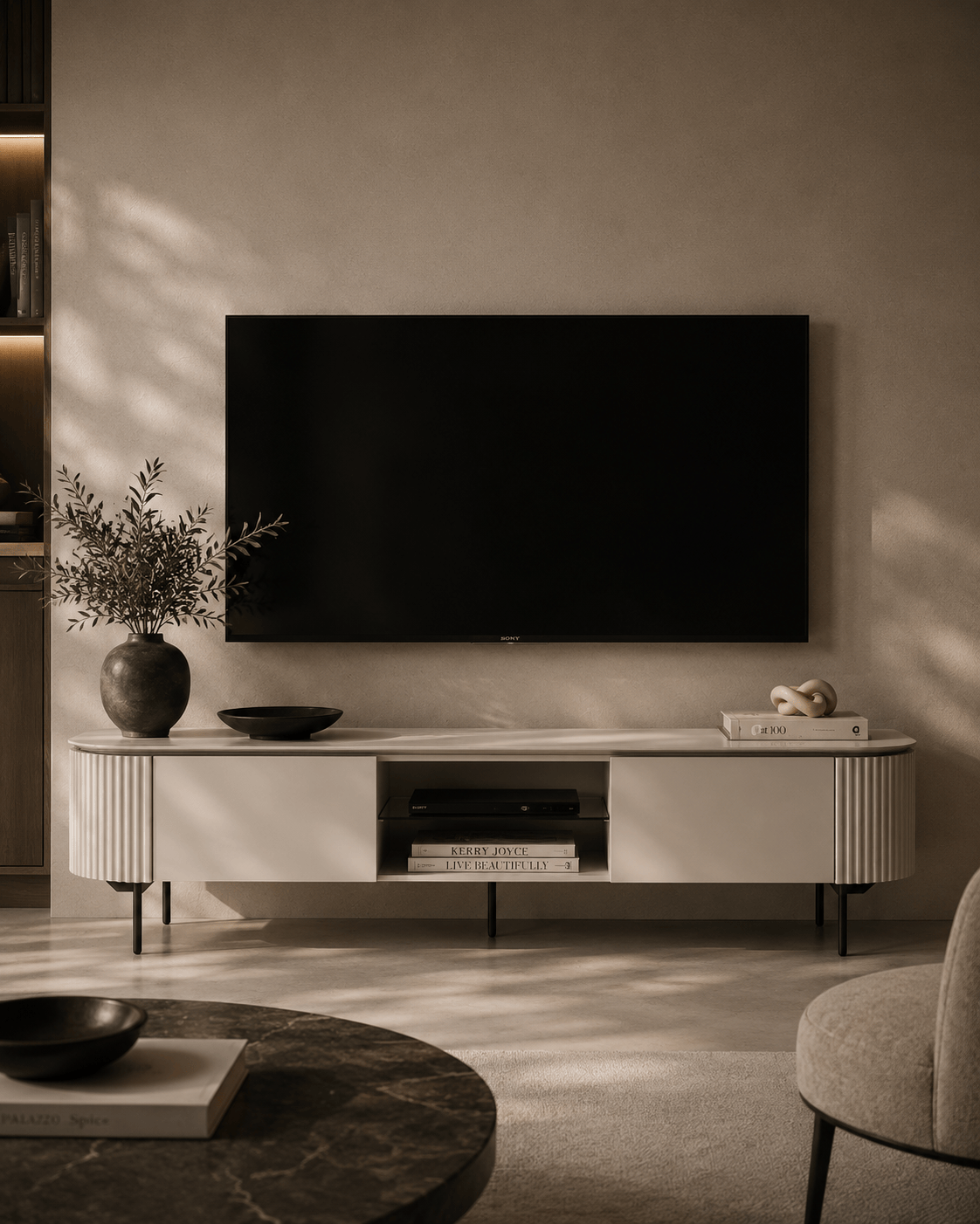 Lantine TV Unit - Beige