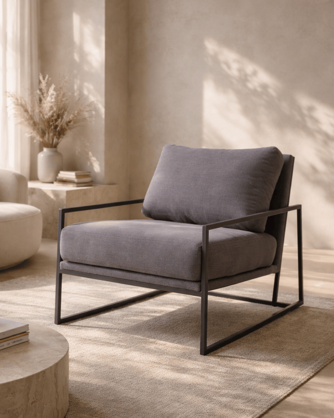 Newell Lounge Chair - Charcoal