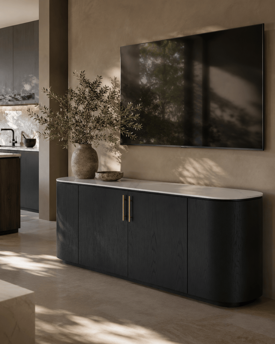 Oakura Buffet - Black