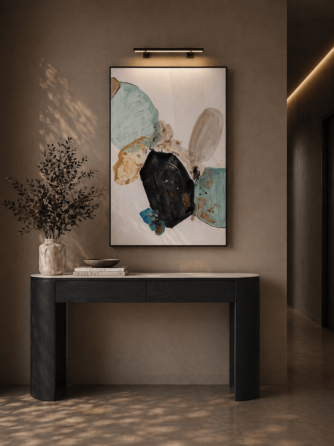 Oakura Console - Black Oak