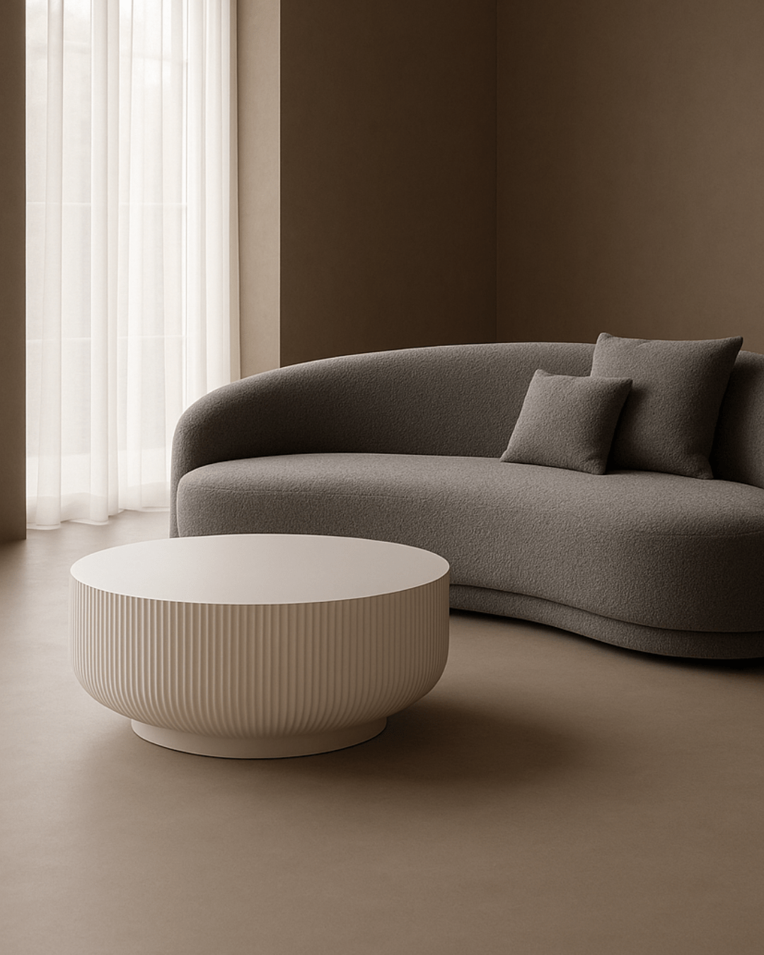 Ridge Coffee Table - White