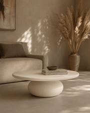 Rolo Coffee Table - Matte Beige