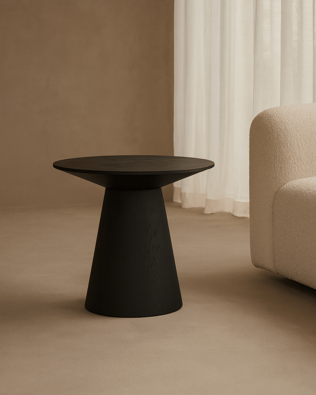 Tavamo Side Table - Black Oak