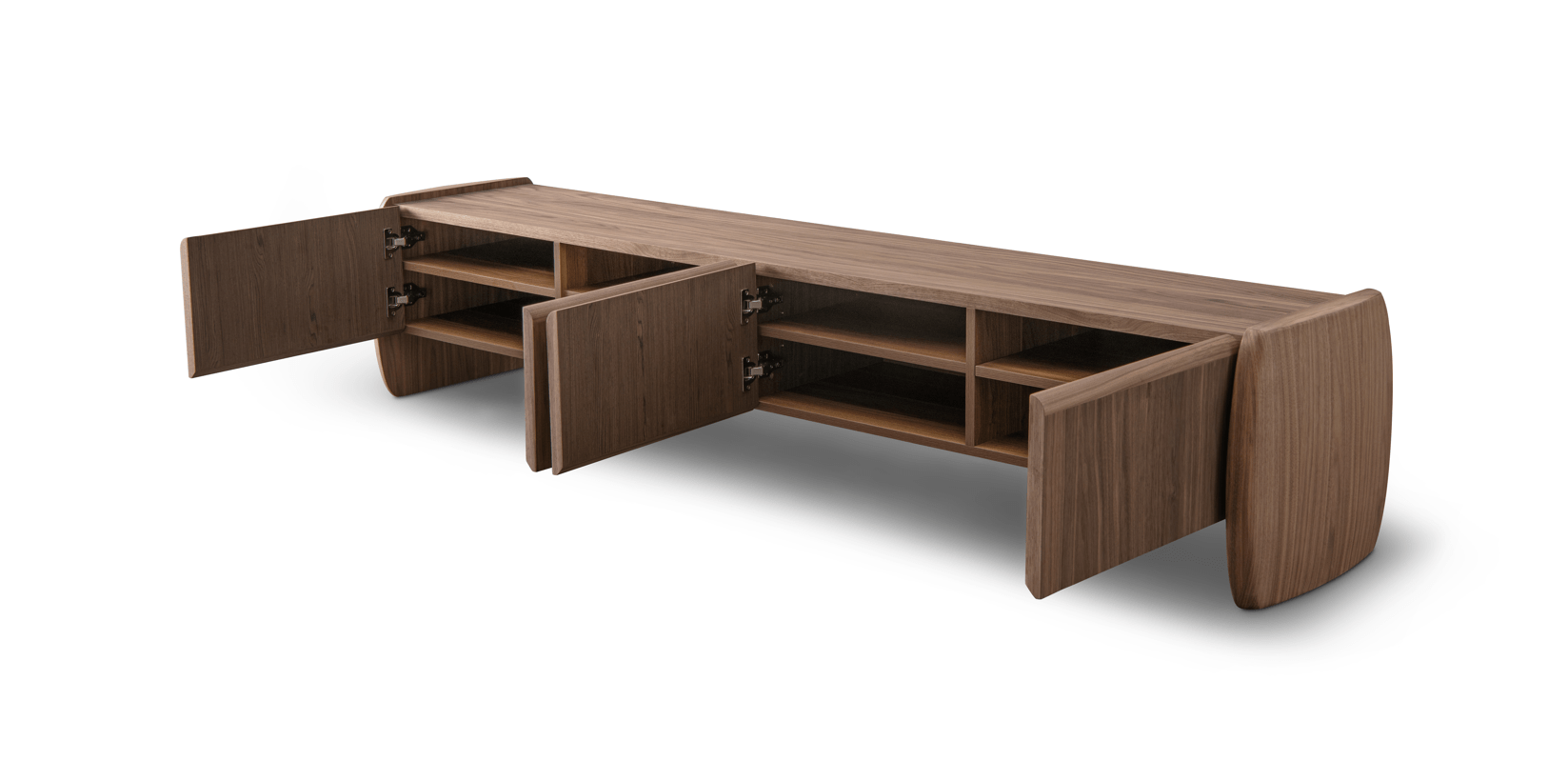Underline Tv Unit - Light Walnut