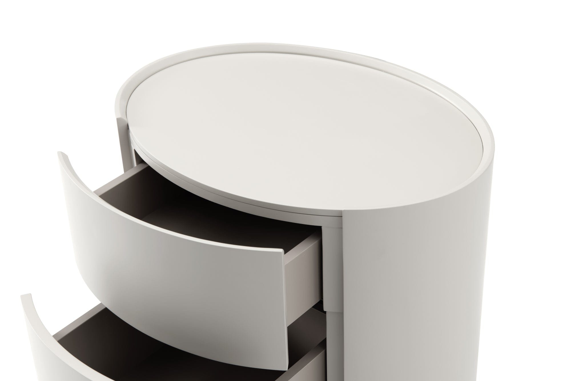 Ming Bedside Table - Matte Beige