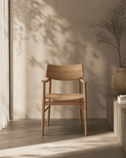 Mono Solid Oak Dining Arm Chair