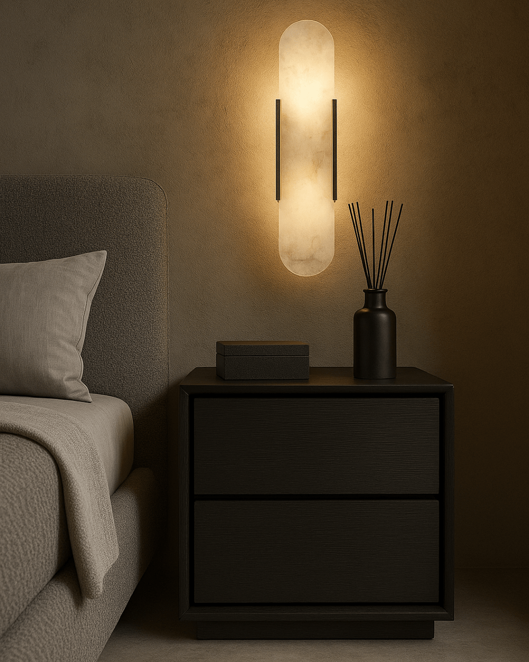 Alida 2-Drawer Bedside Table