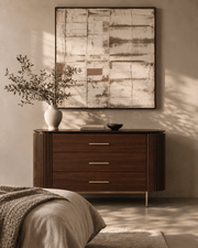 Lantine 3 Drawer Dresser - Dark Walnut