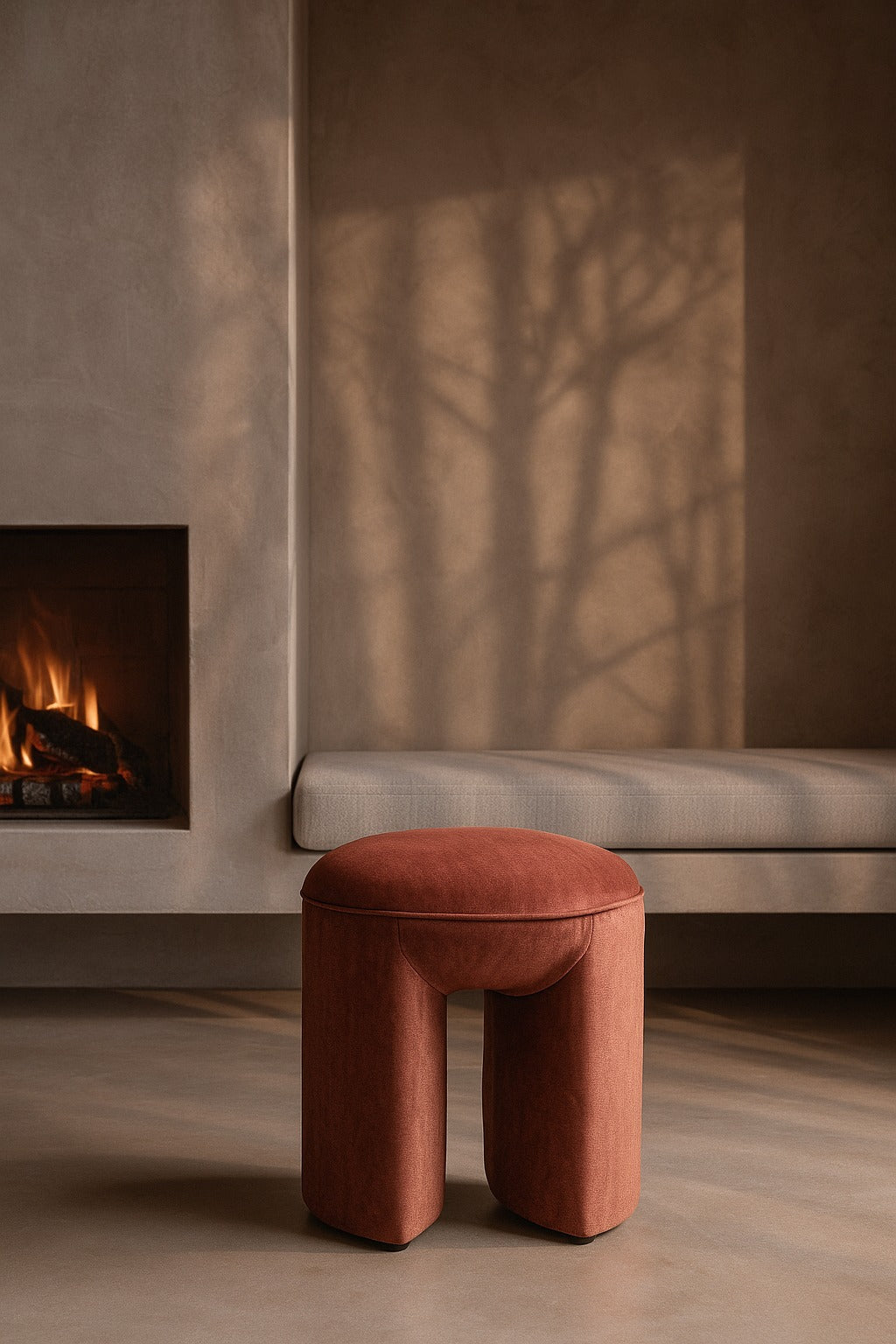 Roxton Stool - Coral
