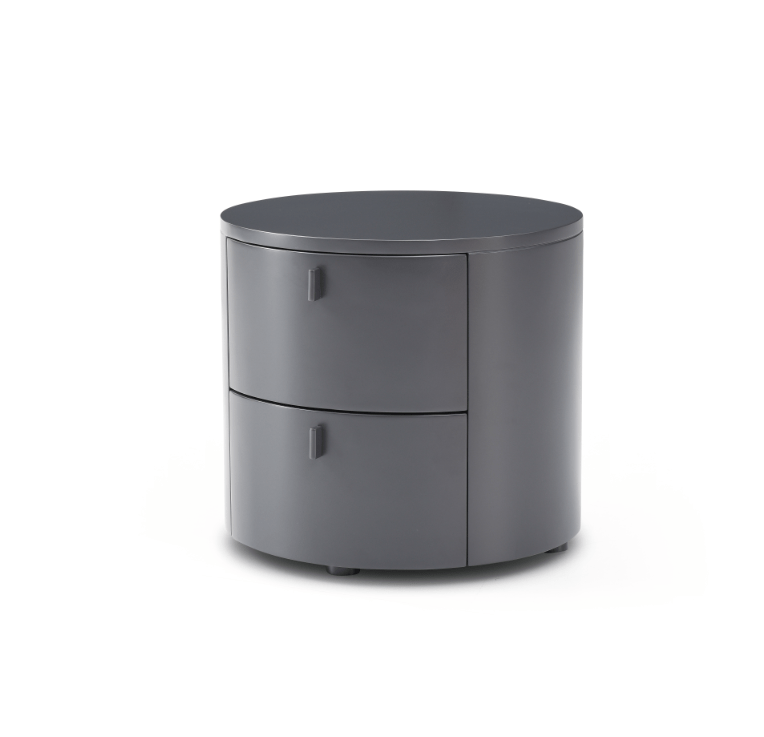 Tommy Franks Sims Bedside Table - Matte Anthracite  | OUTLET