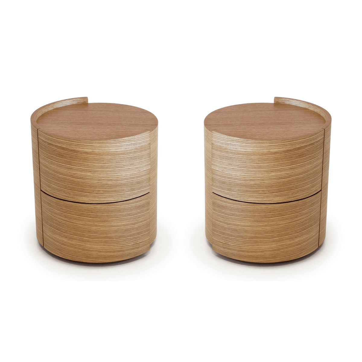 Dexter Bedside Table - Ash Oak - Pair