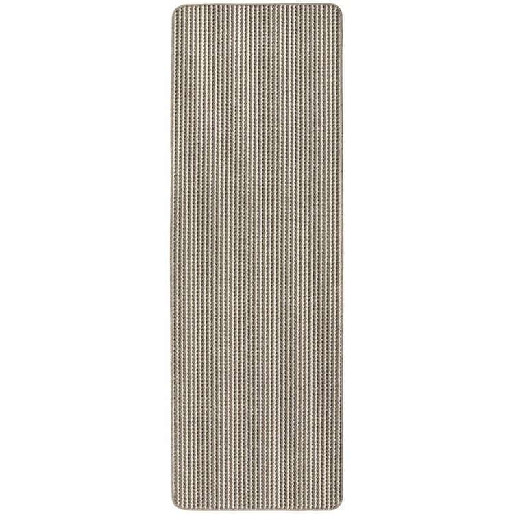 Twist Stripe Washable Mat and Runner Beige